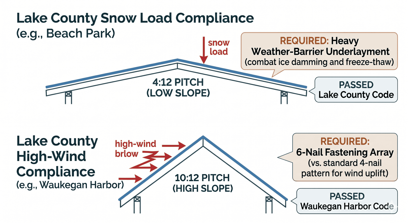 How Slope Calculations Impact Lake County Code Compliance Diagram